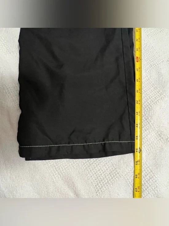 Prana Black Wide-Leg Capris with Contrast Stitching - Picture 5 of 10